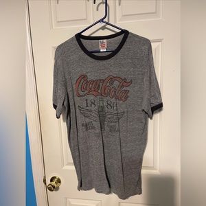 Coca Cola 1886  -  Old School Retro Junk Food Soft T-Shirt Large